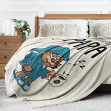 Juratar flanellen deken voor papa - cadeau voor verjaardag, vaderdag en Kerstmis - 152 X 130 cm Bedden en dekens Besuche den Juratar-Store
