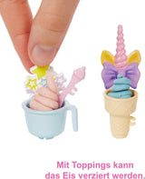 Barbie You Can Be Anything-serie, ijssalon, 1x Barbie-pop met blond haar, ijsmachine, Barbie Play-Doh, bakaccessoires, kindercadeau, speelgoed vanaf 3 jaar, HCN46