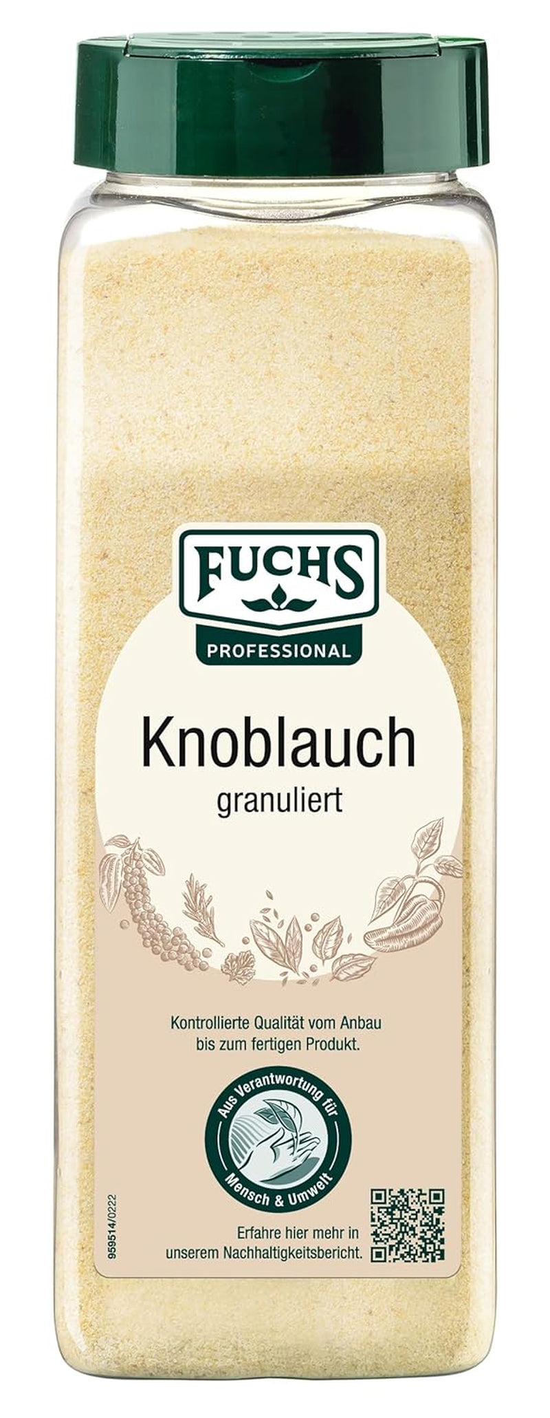 Fuchs Gewürze Knoblauch gegranuleerd, 600 g