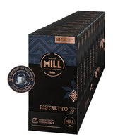 Kaffeekapseln Ristretto, 100 Kapseln für Kapselmaschinen (10x10), 80% gerecycled aluminium in Kapselkörper