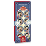 Reber Mozart-balletjes met pure chocolade, verpakking van 6 met marsepein en nougat, veganistisch - 1 x 120 g