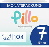 Luiers Pillo 3 - Doos met 168 luiers, 6 verpakkingen van elk 28 luiers, maat 3 - Midi (6-10 kg) - Luiers voor baby's