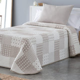VIALMAN Colcha Bouti Ligera Sprei Sofia 21, polyester katoen, beige, Cama 150: 250 X 270 Cm Bedden en dekens Besuche den VIALMAN-Store