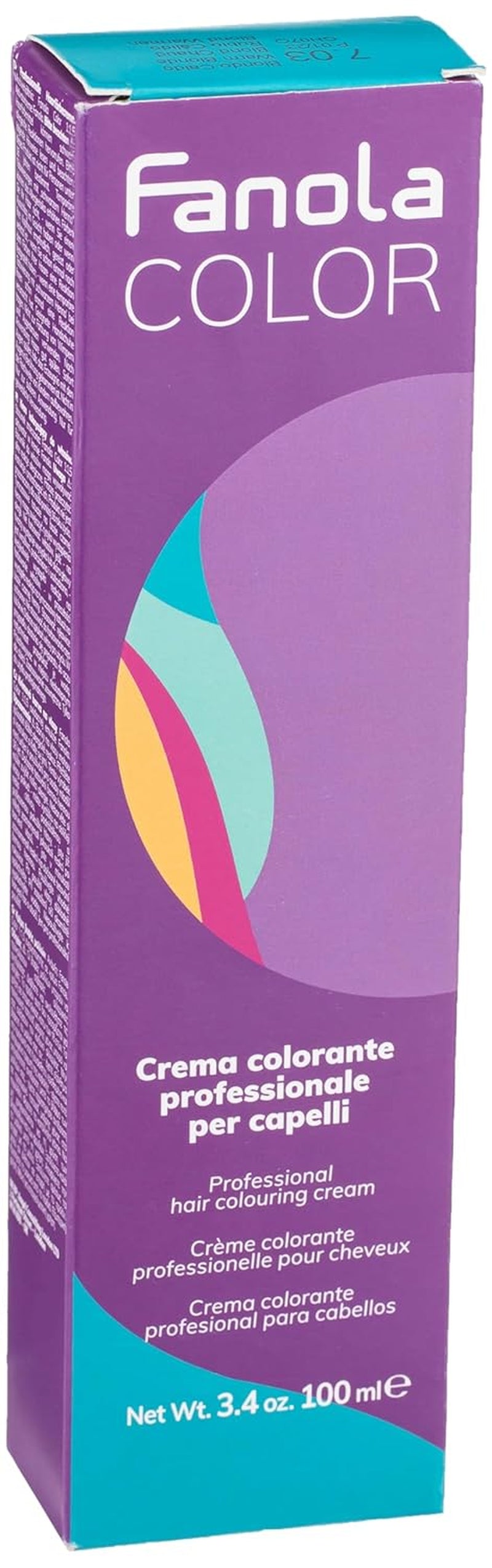 Fanola crema colore Kleurcrème 7.0 Blond, 100 ml Haarverf Naty Shop 7.03 Warmblond