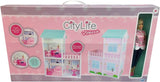 City Life - Villetta mit 3 Räumen und Zubehör Größe Speelset monteit 61 x 40 x 78 cm
