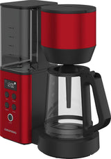 Digitale espressomachine met filter GRUNDIG KM8440, rood, 1000 W, 1,25 liter