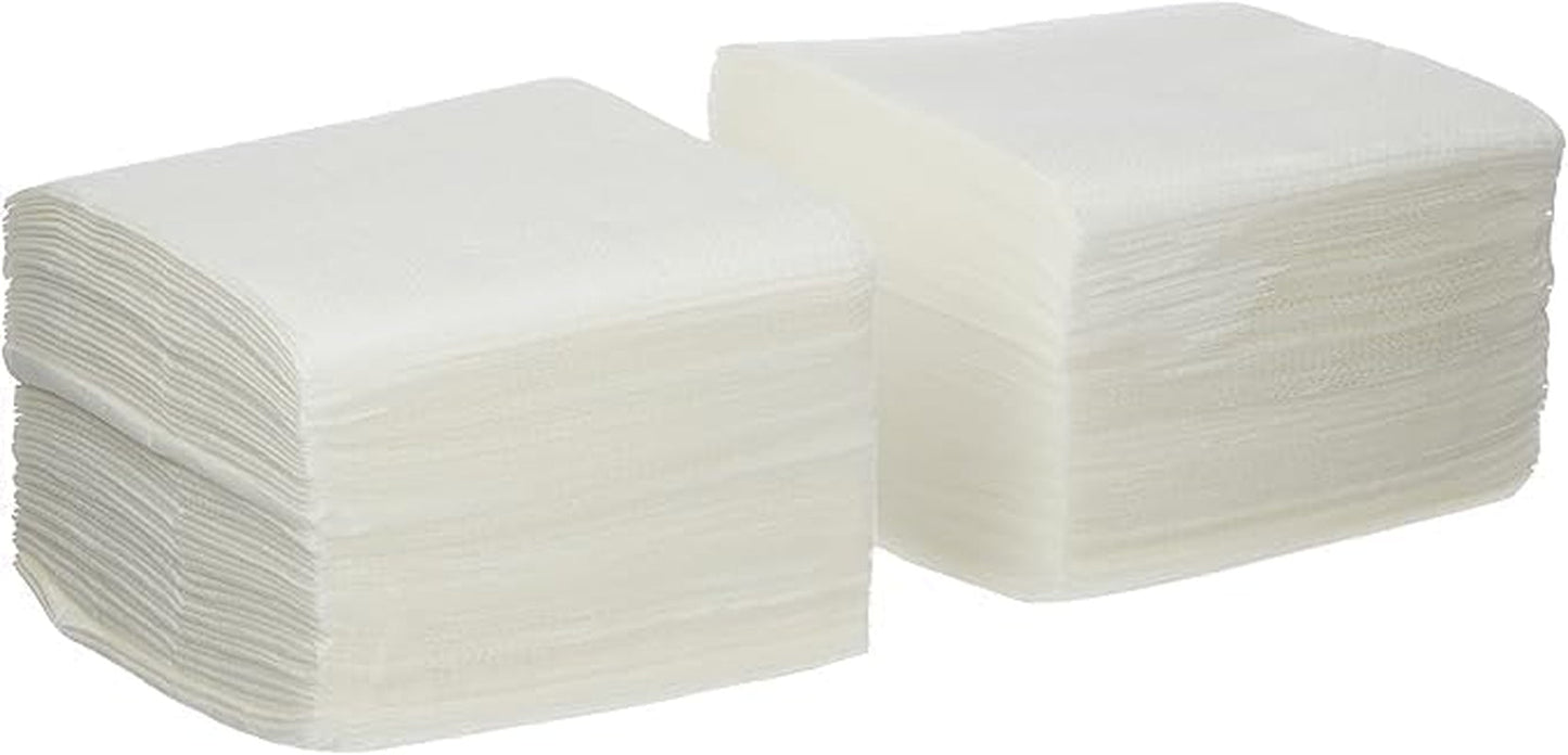 , Papieren cocktailservet, 1/4-vouw, kant, 150 servetten, wit
