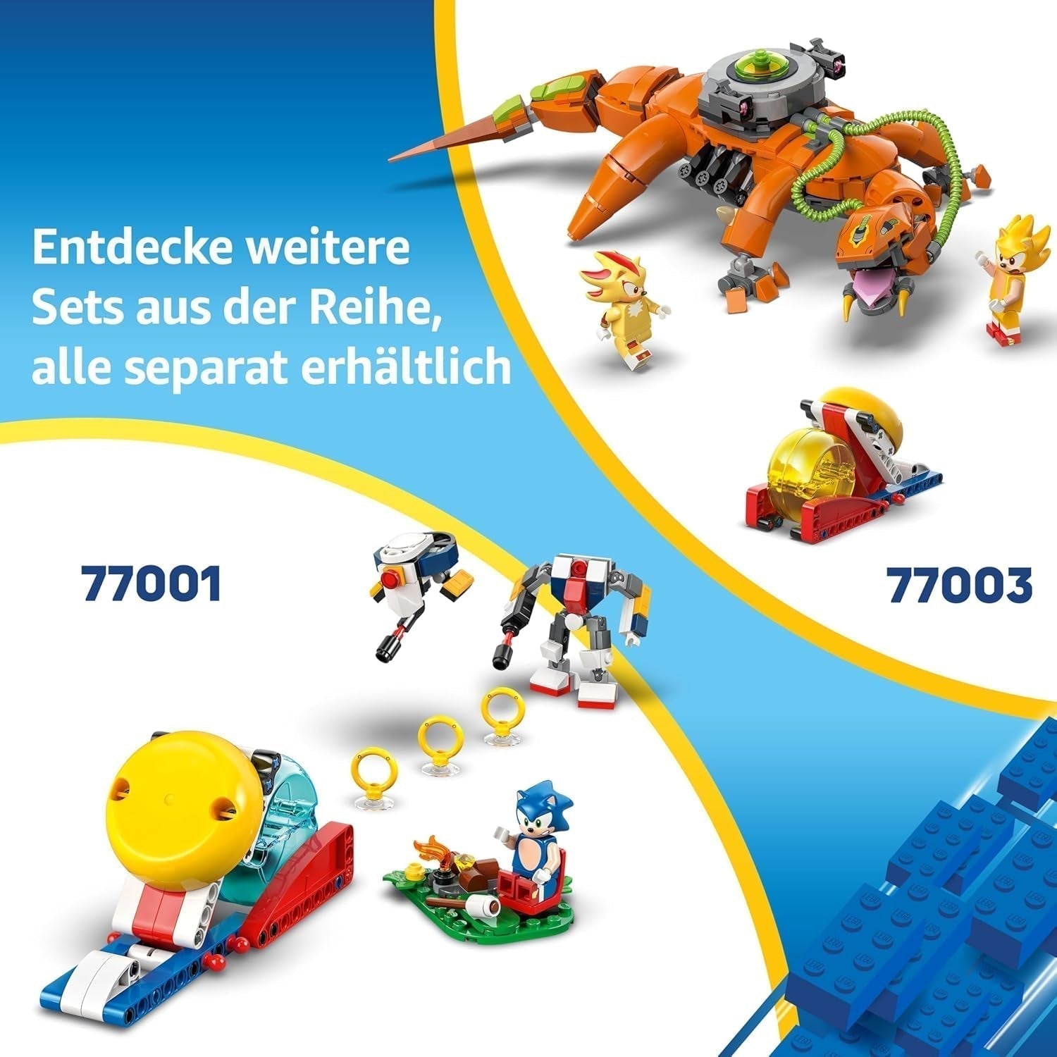 LEGO Sonic the Hedgehog Cycloon Vs. Metal Sonic - Mechs verzamelspeelgoed met 2 minifiguren van videogames - Cadeau-idee voor jongens en meisjes vanaf 8 jaar en tienergamefans 77002 Bouwsets Besuche den LEGO-Store