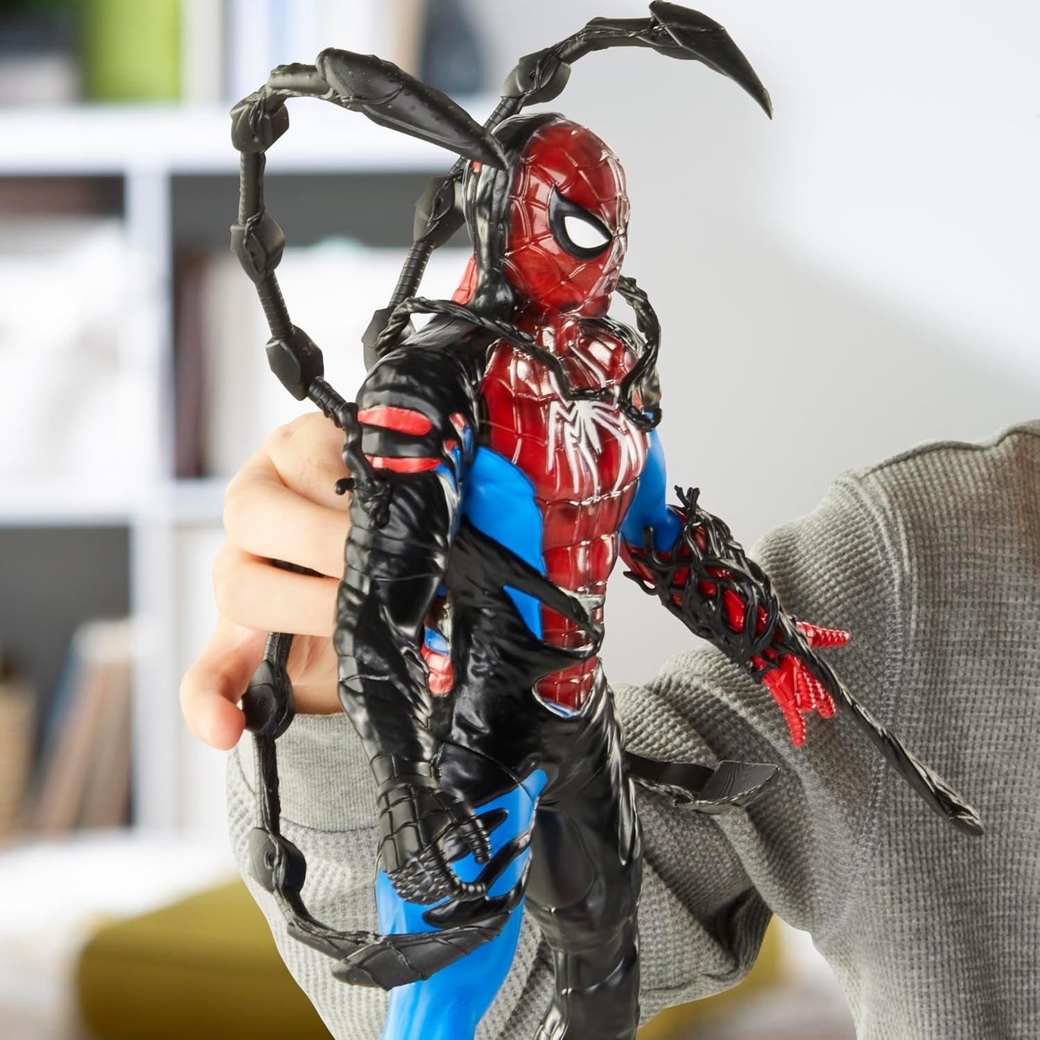 Marvel Spider-Man Venomversus Spider-Man Color Changer-actiefiguur met accessoire Actiefiguren Naty Shop