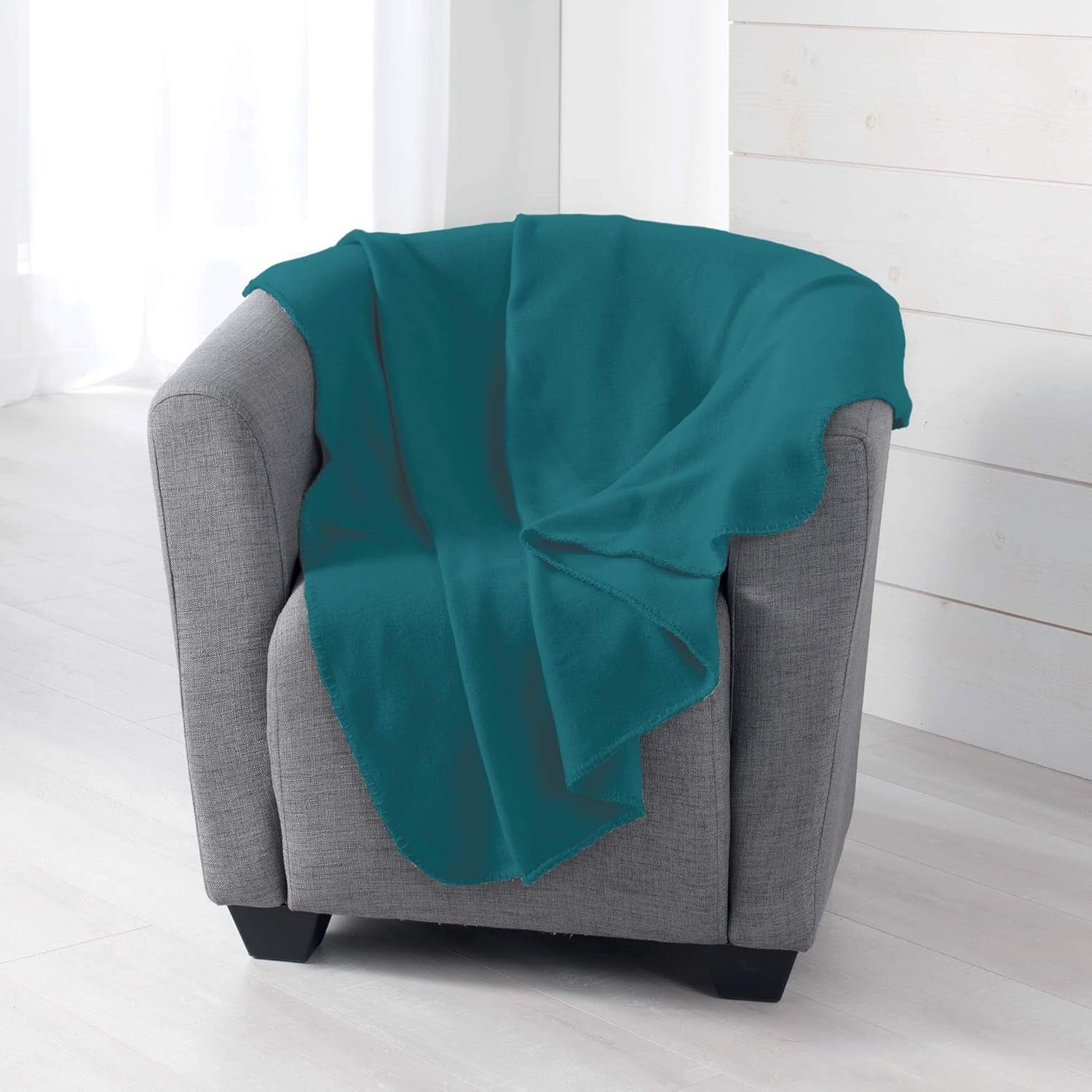 Douceur D'Intérieur, Milou fleecedeken antiek roze, 125 X 150 Cm Bedden en Dekens Douceur d'Intérieur Blauw 125 X 150 Cm