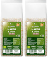 Biocentral biologische haverzemelen 1 kg | Voordelig pakket | Vezelrijke eiwitbron | Natuurlijk veganistisch | Van de EU-landbouw | Laag suikergehalte