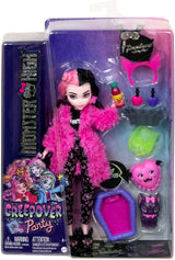 MONSTER HIGH pop en pyjama feestaccessoires Draculaura Bat Count Fabulous Doll Pet Creepover Party HPY66 Naty Shop Dolls