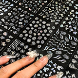 30 Blatt Aurora-Nagelkunst-Aufkleber, Selbstklebende 3D-Blumen-Nagelaufkleber, Aurora-Mond-Stern-Nagelaufkleber voor Nagelkunst, Blatt-Herz-Nageldesign voor doe-het-zelf-acrylnägel-decoratie