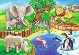 Ravensburger Puzzel voor kinderen - 07602 Dieren in de dierentuin - Puzzel voor kinderen vanaf 3 jaar, met 2X12 stukjes Puzzel Naty Shop