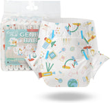CutiePlusU luiers voor volwassenen, 10 stuks, wegwerpluiers voor dames en heren, maximaal absorptievermogen 's nachts - I Love Summer (middelgrote maat 71-96 cm)