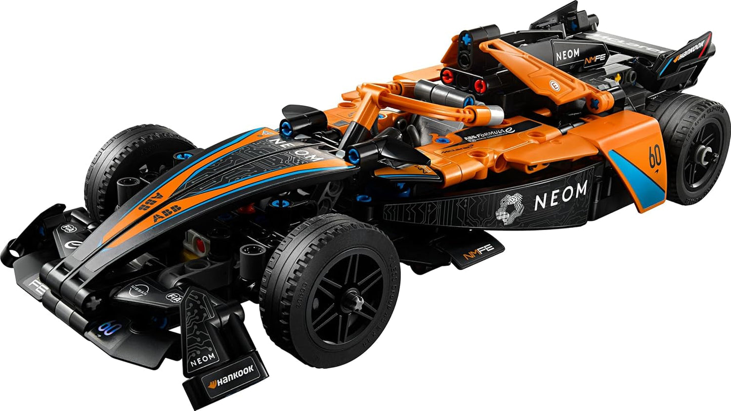 LEGO Technic NEOM McLaren Formule E racewagen, raceauto speelgoed voor 9 jaar oude jongens en meisjes, modelautoset, kinderkamerdecoratie, idee van verjaardagscadeau 42169 Bouwsets bij LEGO-Store