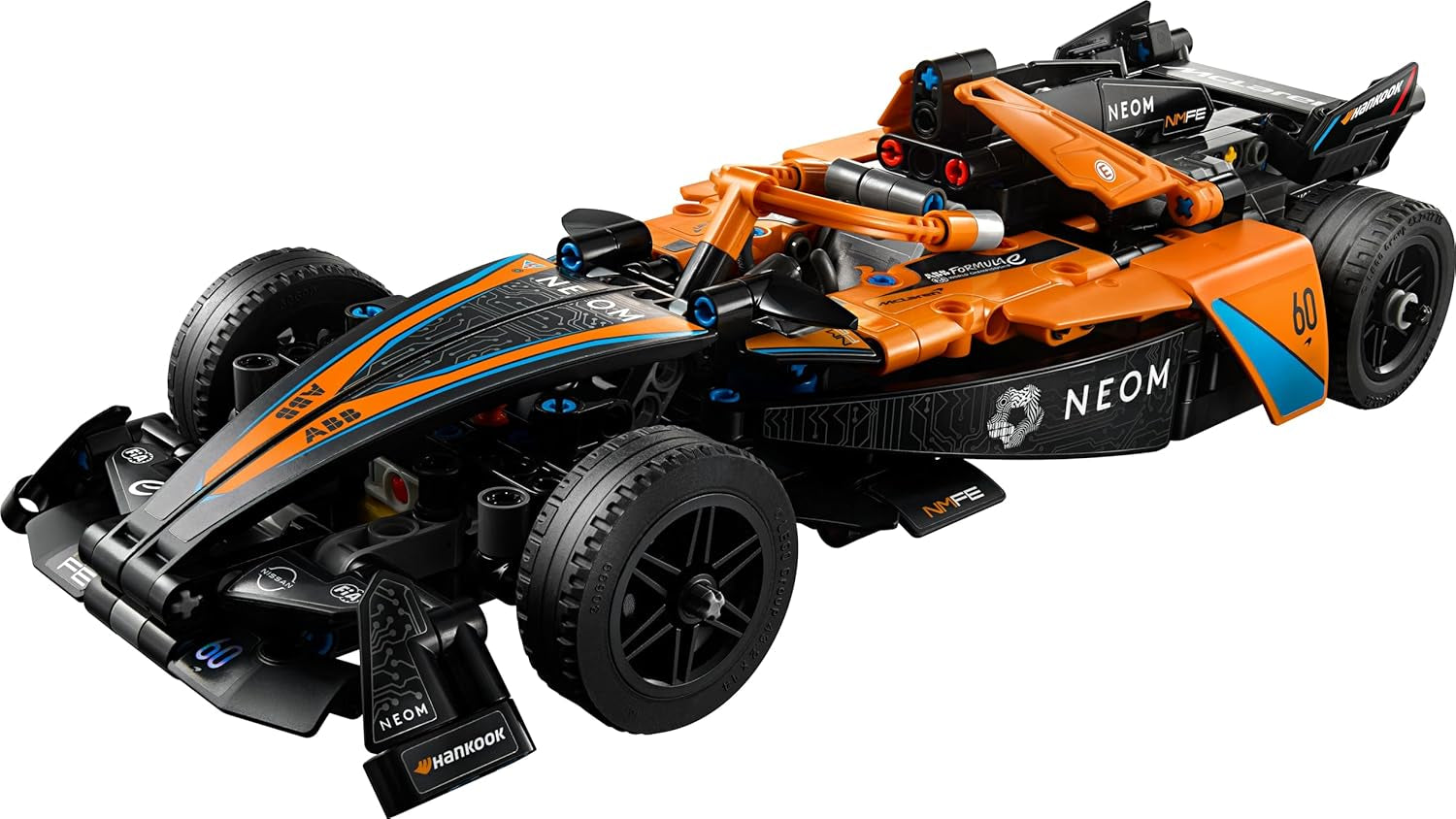LEGO Technic NEOM McLaren Formule E racewagen, raceauto speelgoed voor 9 jaar oude jongens en meisjes, modelautoset, kinderkamerdecoratie, idee van verjaardagscadeau 42169 Bouwsets bij LEGO-Store