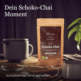 BIO Schoko Chai kruidenthee zonder suiker, met cacaopeulen, kaneel, zoethout en andere aromatische Chai-kruiden, 100 g