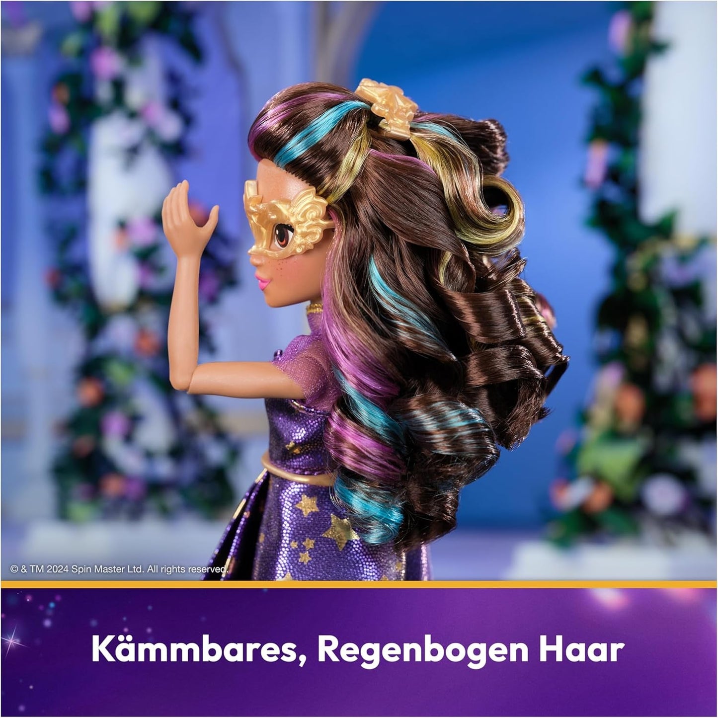 Unicorn Academy Deluxe Maskeradebal - Sophia Original pop uit de populaire Netflix-serie, 24 cm hoog, met 2 outfits en accessoires, vanaf 4 jaar