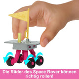 Barbie pop voor 65-jarig jubileum en 10 accessoires, astronautenset voor brunette pop, rover op wielen, ruimtehelm met aanpasbaar vizier en meer, HRG45 Naty Shop-poppen
