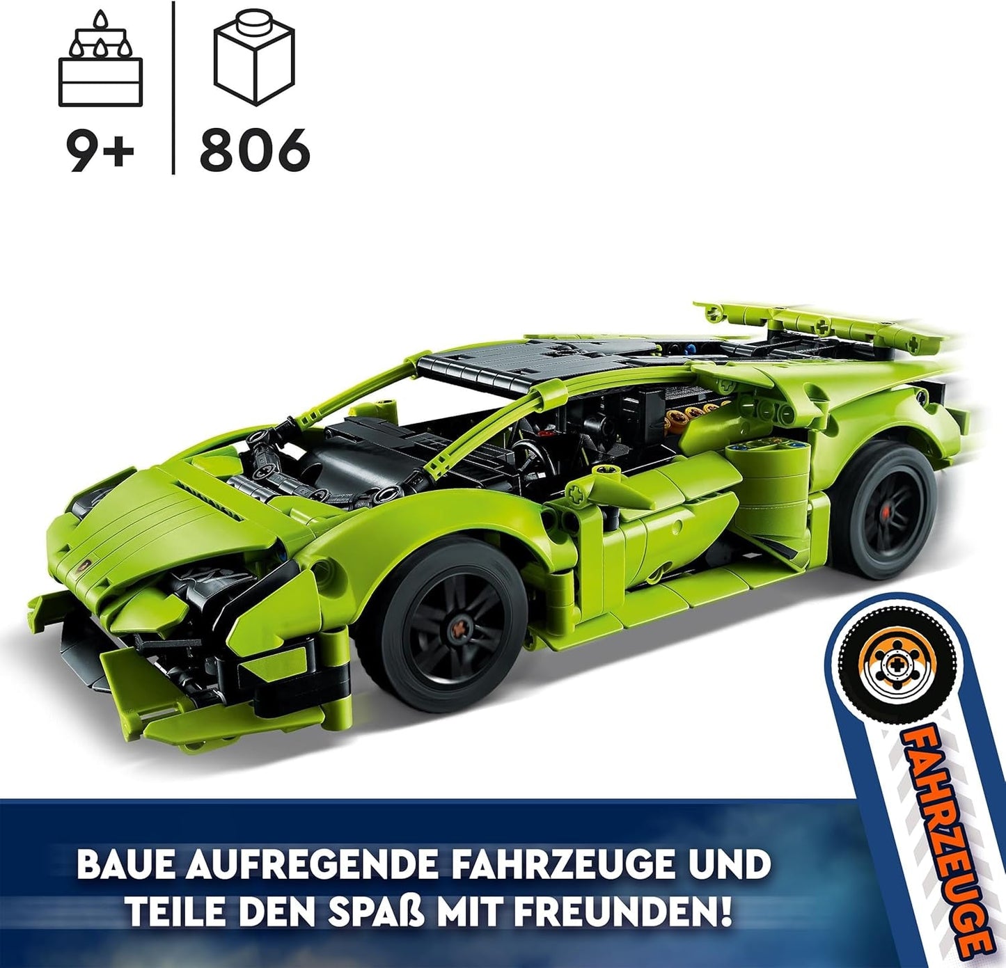 LEGO 42161 Technic Lamborghini Huracán Tecnica Speelgoedautomodelbouwset Racewagenbouwset voor kinderen Jongens Meisjes Motorsport Fans Collectie Cadeaubouwsets Bekijk de LEGO-Store