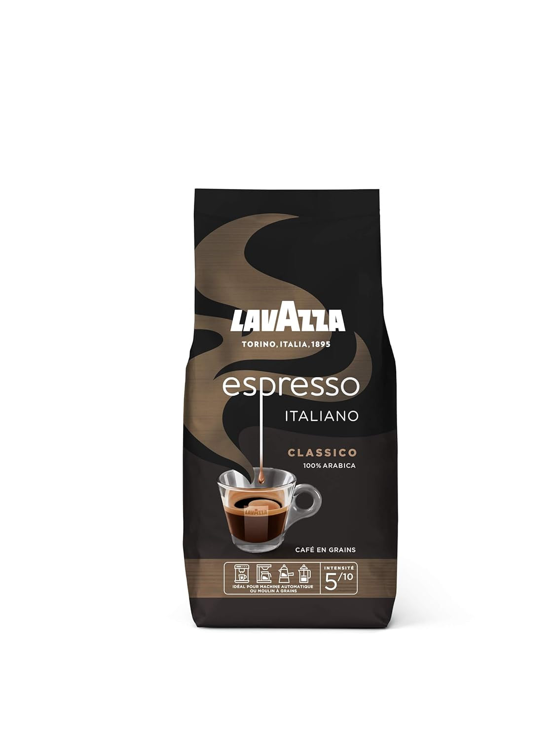 Lavazza Espresso Italiano koffiebonen, 100% Arabica Espresso, evenwichtig en aromatisch, verpakking van 500 g