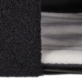 Relaxdays Katzenhöhle, opvouwbaar, 3 Liegeplätze, Katzenhaus mit Kratzfläche, HBT: 36,5x112x41 cm, Katzenversteck, schwarz