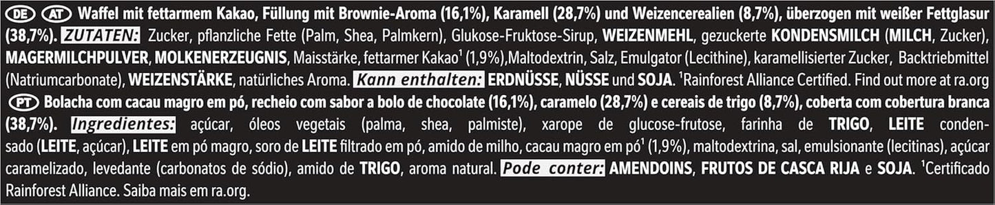 LION Black & White chocoladereep, een snack met een intense smaak, knapperige chocolade en knapperige chips, brownievulling, een unieke verrukkelijke ervaring, 1 pakje (5 x 30 g)