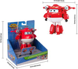 Super Wings 5" Transforming Characters 2-pack Transforming Supercharged Jett + Tino Transformer speelgoed voor jongens en meisjes vanaf 3 jaar Rode actiefiguren Naty Shop