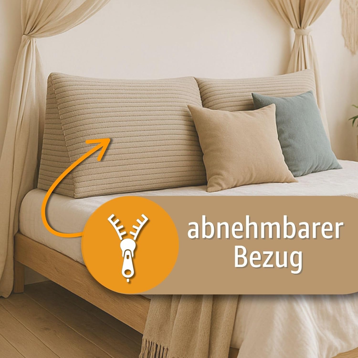Verenkussen, rugkussen, fluwelen kussen, breedte 70 cm - leeskussen voor bed, bank en bank, groot bankkussen, muurkussen, bankkussen, leeskussen, rugsteunkussen, lichtgrijs