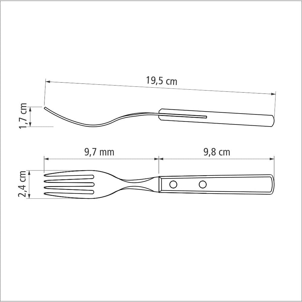 Tramontina 14-delige roestvrijstalen grillbestekset Steakbestek Grillset keuken Naty Shop