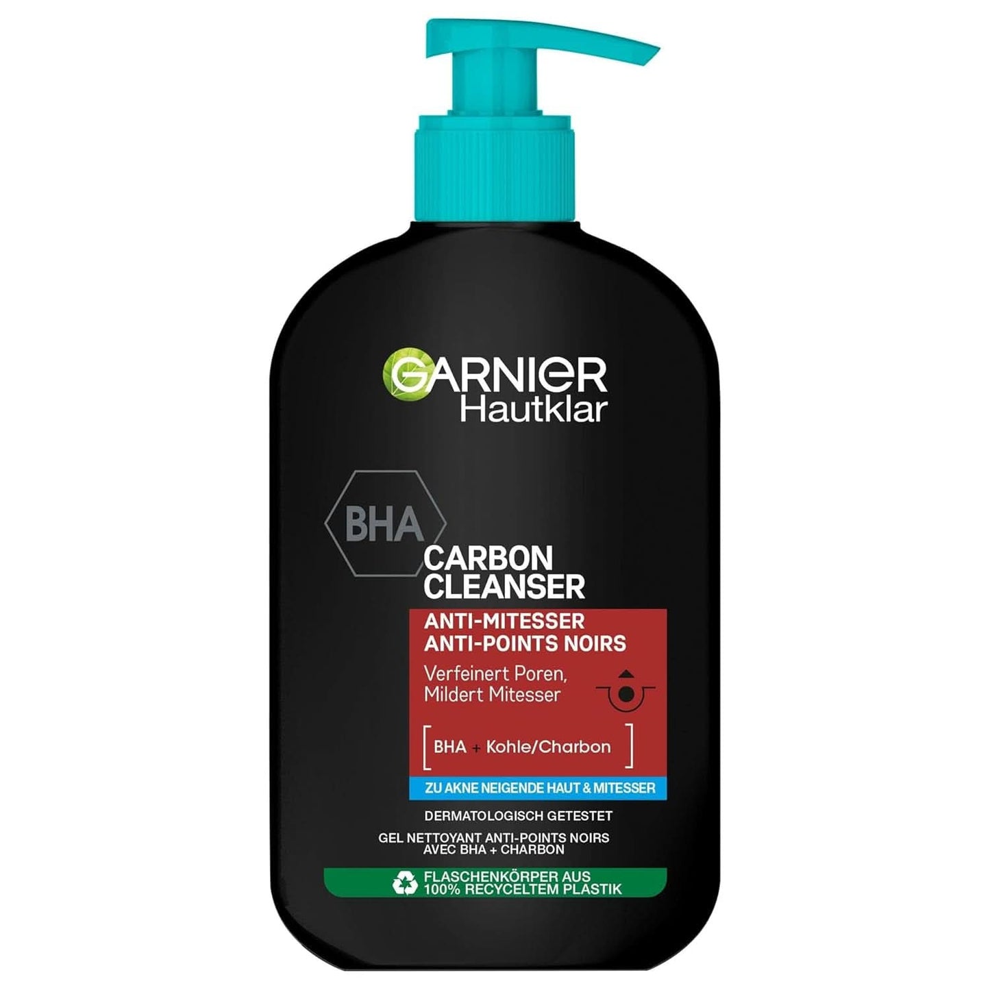 Garnier Charcoal Cleanser Gezichtsreinigingsgel tegen mee-eters en puistjes 250ml Douche & Bad Naty Shop