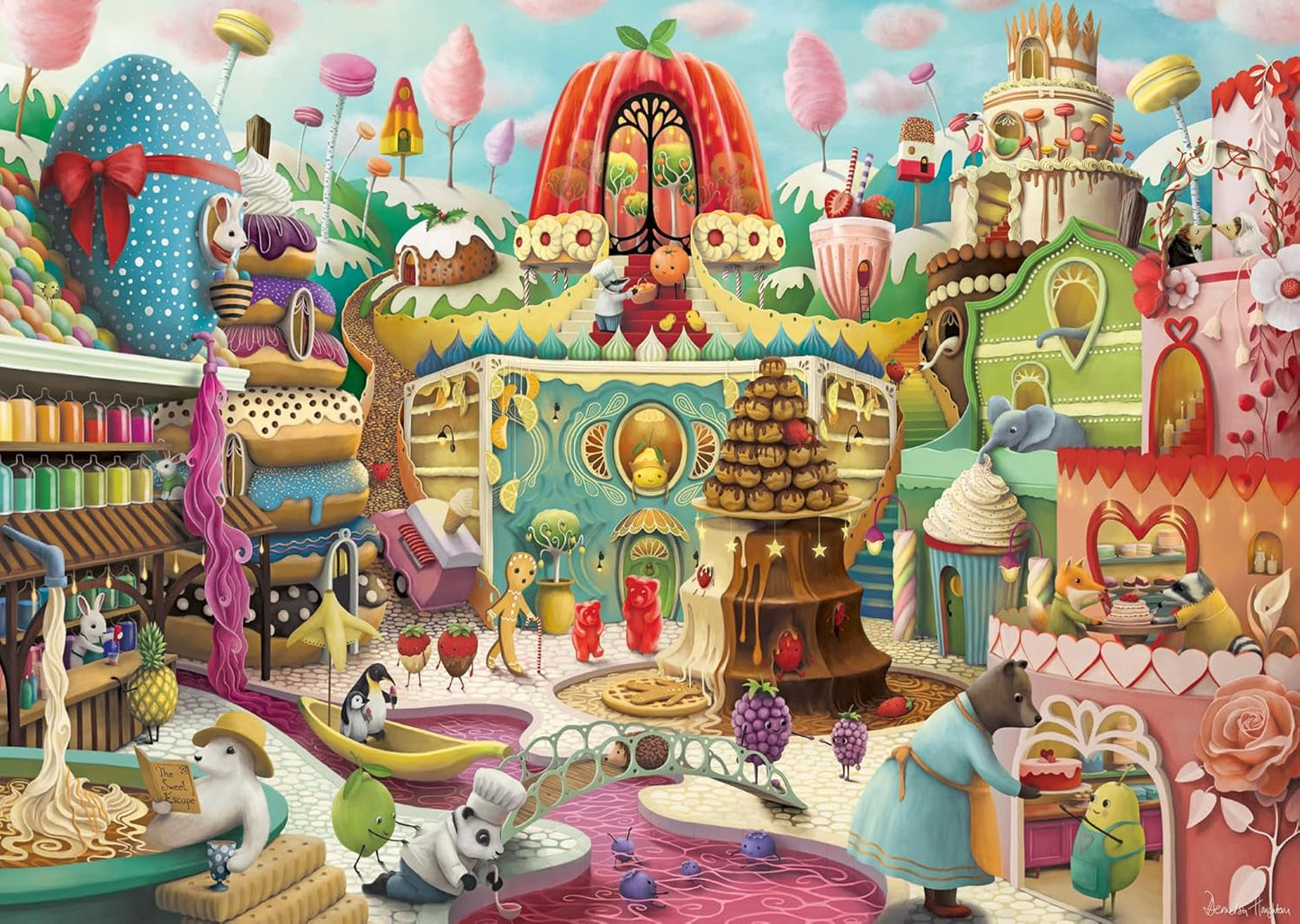 Ravensburger Puzzel 12001195 - Sweet Street - Legpuzzel van 1000 stukjes voor volwassenen en kinderen vanaf 14 jaar Puzzel Naty Shop Standaard titel