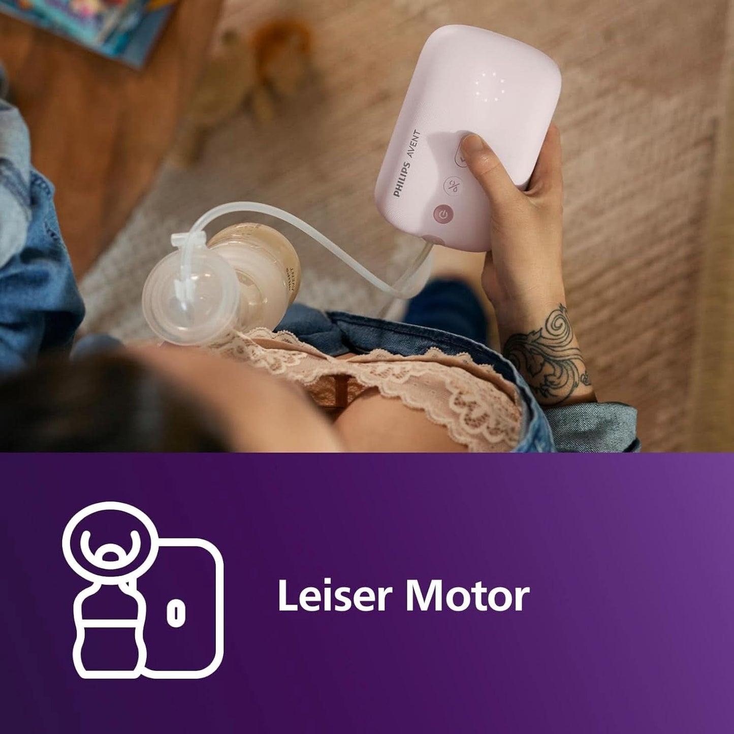 Philips Avent Elektrische Natural Motion Milchpomp - Set Zum Abpumpen, Aufbewahren en Füttern Inkl. Flaschen, Schnuller Und Becher (Modell SCD340/31) Accessoires voor voeding en borstvoeding Bebe Naty Shop