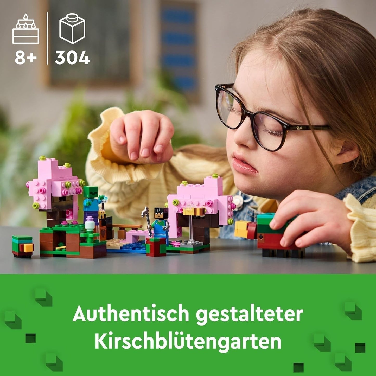 LEGO Minecraft Kersenbloesemboomgaard Speelgoedtuin om te ontdekken met Sunny, Sniffer, Zombie en Bijen Gamercadeau voor jongens en meisjes vanaf 8 jaar 21260 Bouwsets Beuche in LEGO-Store