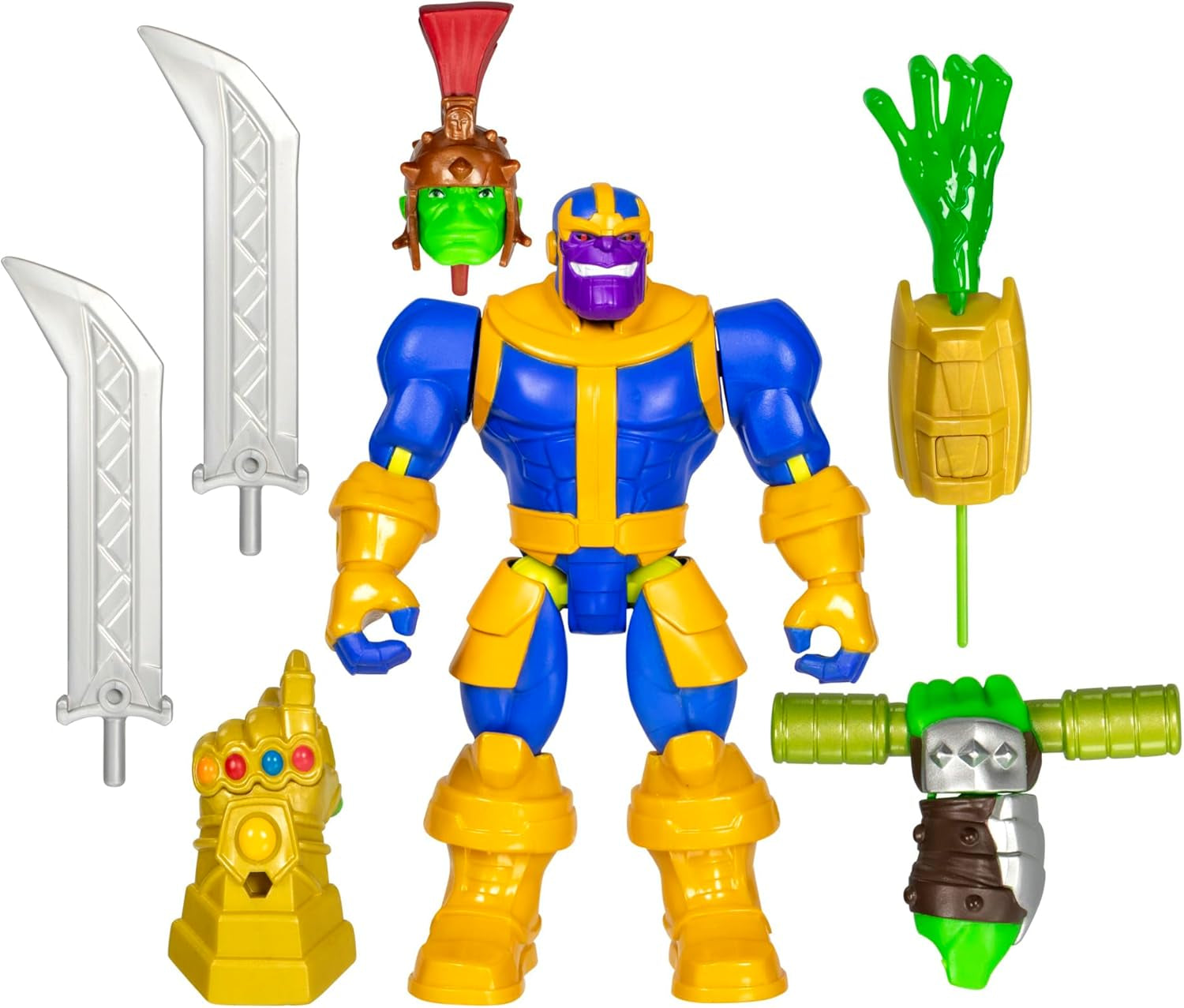 Mixmashers Marvel Captain America Avengers Mix-And-Match actiefiguur en accessoires Actiefiguren Naty Shop Thanos