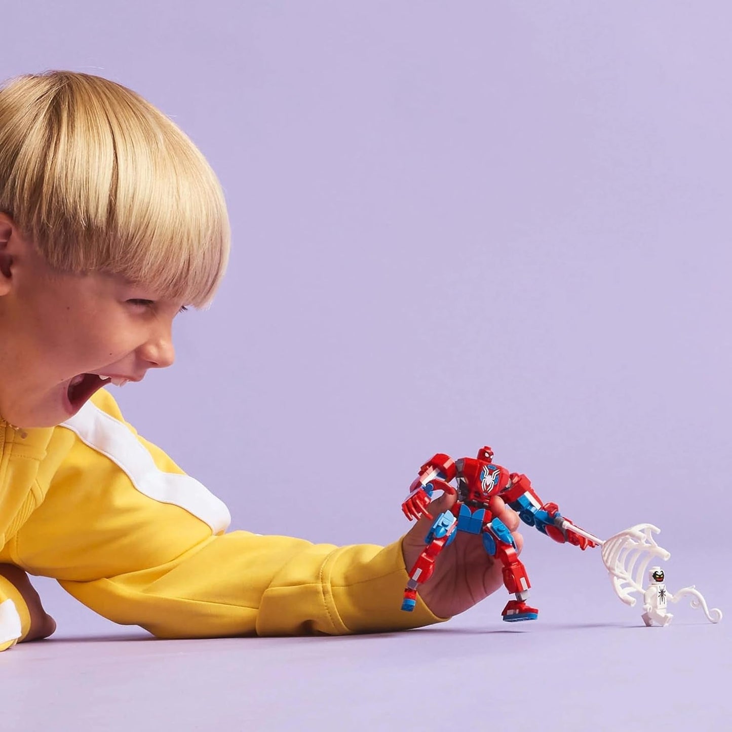 LEGO Marvel Spider-Man Mech versus. Anti-Venom - Superheldenspeelgoed met 2 minifiguren - Actiefiguur met beweegbare armen, benen en vingers - Cadeau voor jongens en meisjes vanaf 6 jaar 76308 Beschouw de LEGO-Store bouwsets