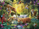 Ravensburger puzzel 12000696 - Idylle aan het wateroog - puzzel van 1500 stukjes voor volwassenen en kinderen vanaf 14 jaar, puzzel met tijgermotief Puzzel Naty Shop Nieuw ontwerp