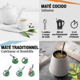 ORIGEENS BIO YERBA MATE MET MUNT EN CITROEN 200 G - Versheid I Ongebrande Bio Yerba Mate, bladeren, zonder stengels en stof