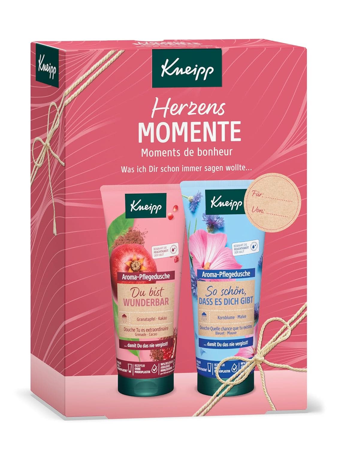 Kneipp-cadeaupakket van 2 aromatherapie-douchegels 2 x 200 ml Douche en bad Naty Shop