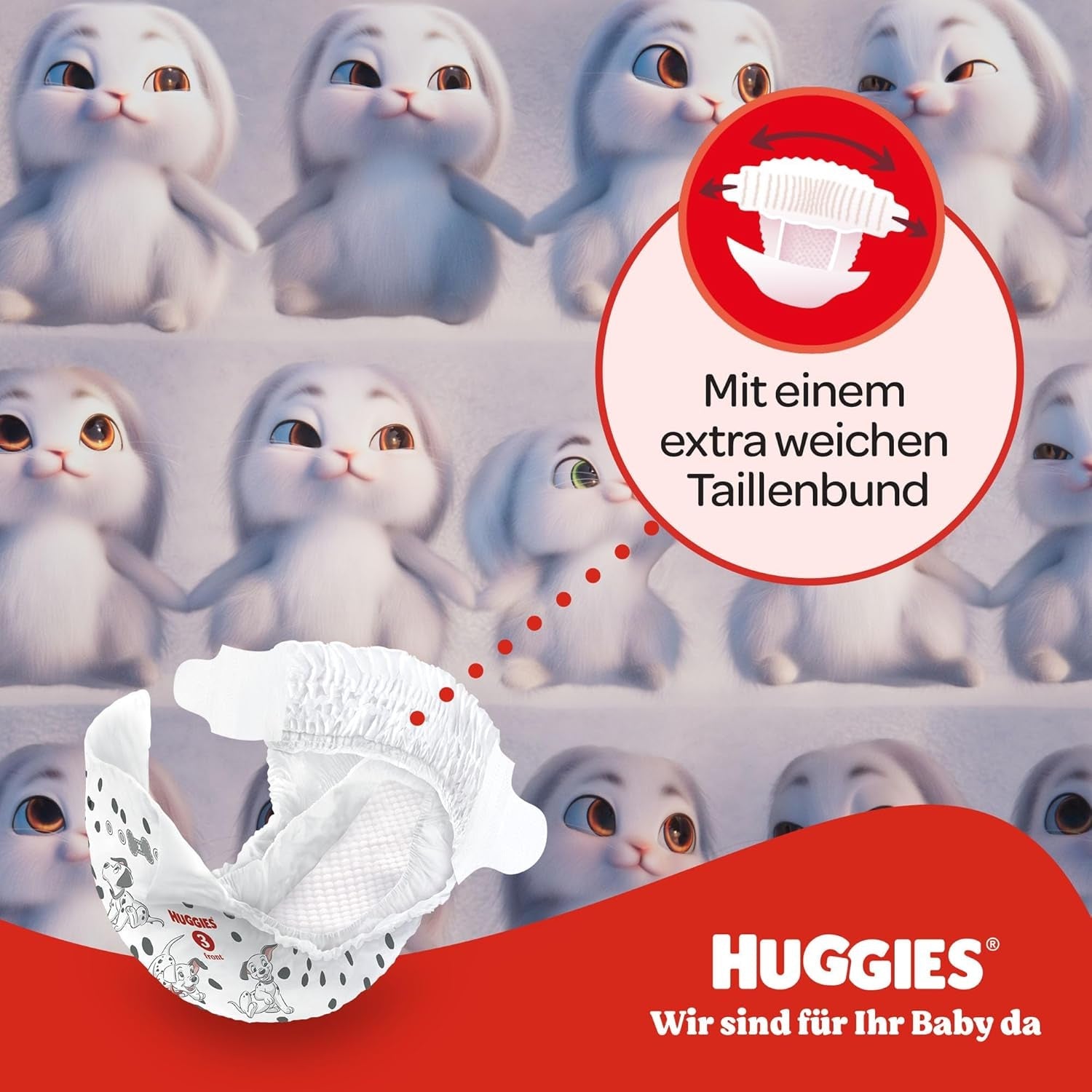 Huggies Babyluiers Little Movers, Disney Design, maat 3, 168 stuks (3 x 56), maanddoos