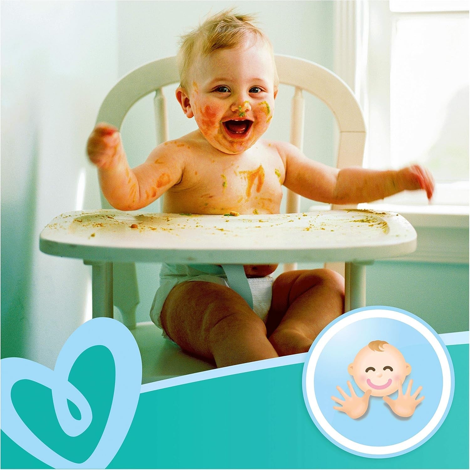 Pampers Fresh Clean babydoekjes 81688041, 3x52 stuks, (babydoekjes, plastic zak, meisje/jongen, turkoois, wit, Duitsland, 896,7 g)