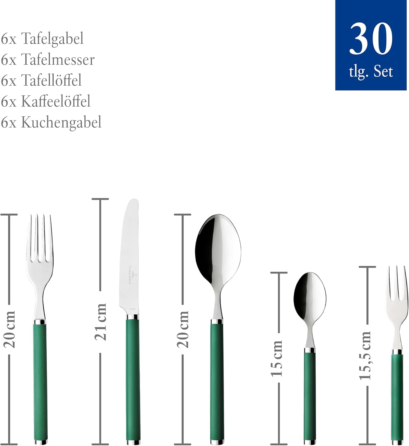 Villeroy & Boch - Bestekset Play! Green Garden, 30 stuks Keuken Naty Shop