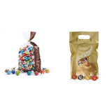 Chocolademix LINDOR | 1371 gram | Ongeveer. 109 bolletjes: Klassieke mix voor melkchocoladebolletjes en LINDOR | Ongeveer. 80 chocoladebolletjes (melk, wit, puur 60%, hazelnoot) | Grootverpakking, 1 kg