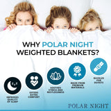 Polar Night verzwaringsdeken voor volwassenen 150 X 200 Cm, 9 Kg - Verzwaarde deken voor diepe slaap, zware deken, therapiedeken gemaakt van 100% microvezel, ontspanningsdeken Oeko-Tex® 100 Comforter Standaard bedden en dekens Polar Night