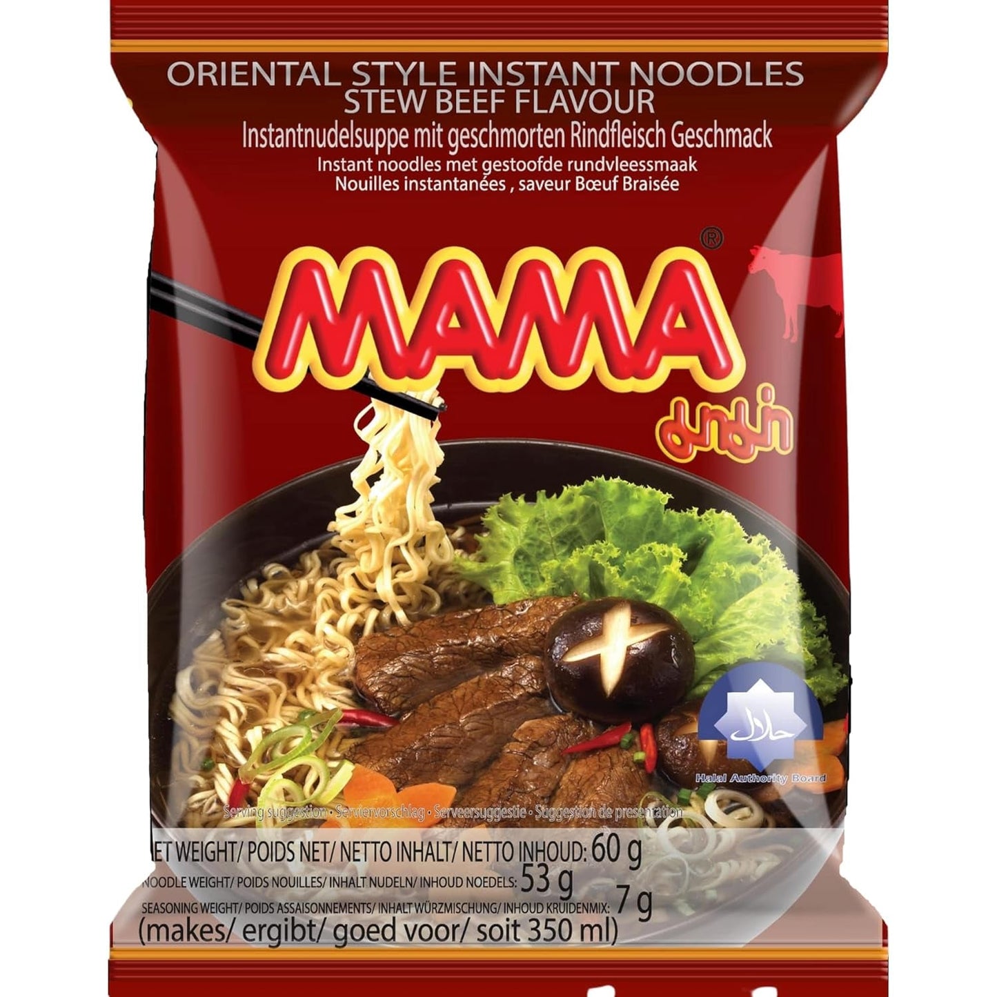MAMA - Instantnoedels met groenten - (1 x 60g)
