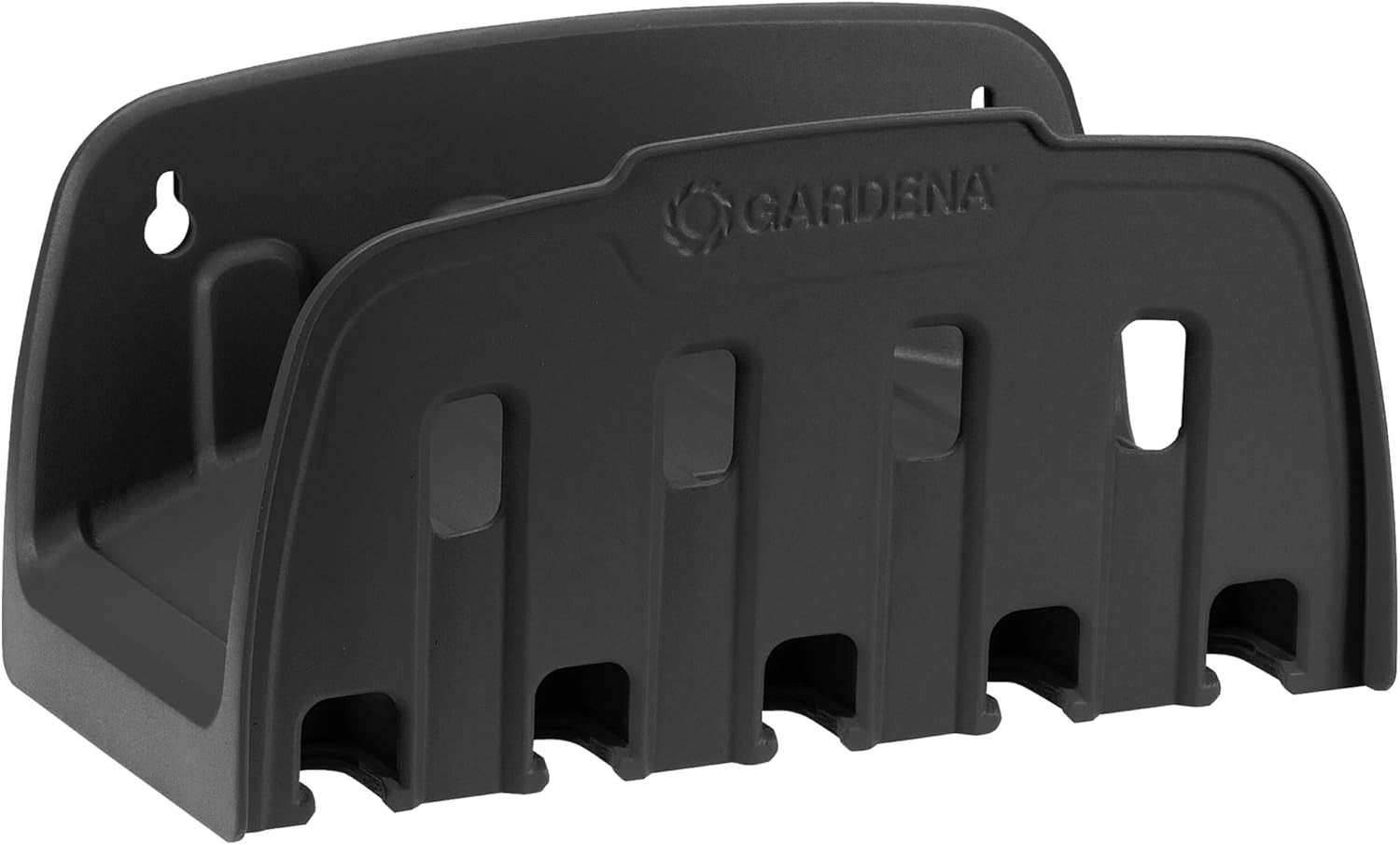 Gardena Classic 60 muurslanghaspel met slanggeleidingshaspel: Voor eenvoudige wandmontage, met anti-druppelsysteem, haakse aansluiting, grote capaciteit, ruimtebesparend (2650-88)