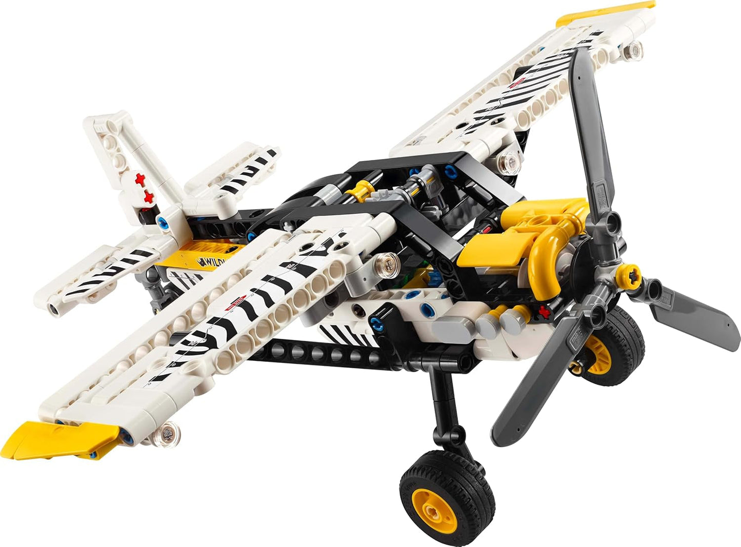 LEGO Technic Propellervliegtuig Bouwspeelgoed voor kinderen Cadeau voor jongens en meisjes vanaf 8 jaar Roterende propellervliegtuigmotor met 4 cilinders Zuigermotor Model 42198 Bouwsets Bekijk de LEGO-Store