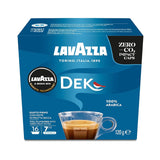 Lavazza A Modo Mio Dek Cremoso, 256 koffiecapsules, voor cafeïnevrije espresso met aromatische tonen van amandelen en canditis, 100% Arabica, intensiteit 7/13, medium gebrand, 16 pakjes