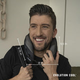 Cabeau Long Flight Travel Nekkussen - Evolution Cool - Ondersteunend Memory Foam met ventilatieopeningen - Compact met draagtas (paars) Naty Shop Reiskussens